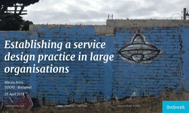 Establishing a service design practice in large organisations