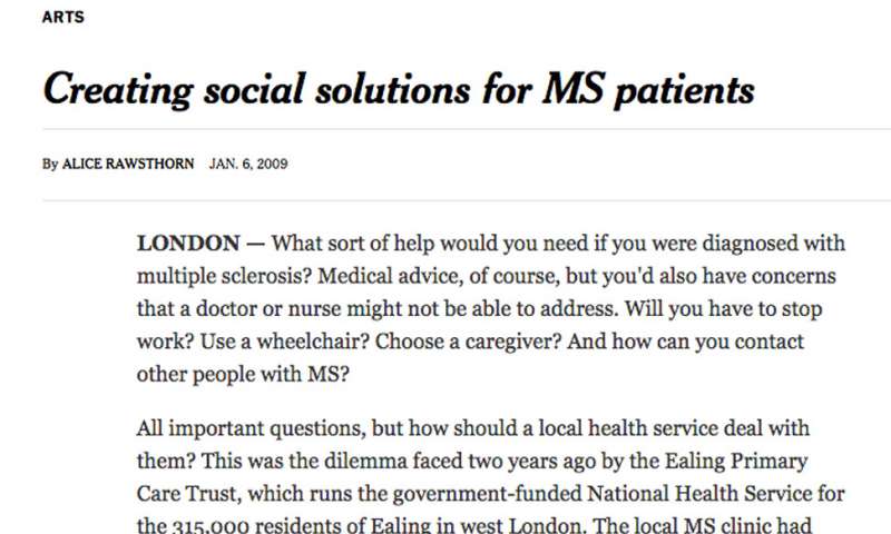 Creating social solutions for MS patients