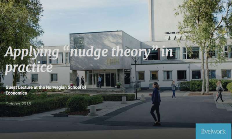Applying nudge theory in practice