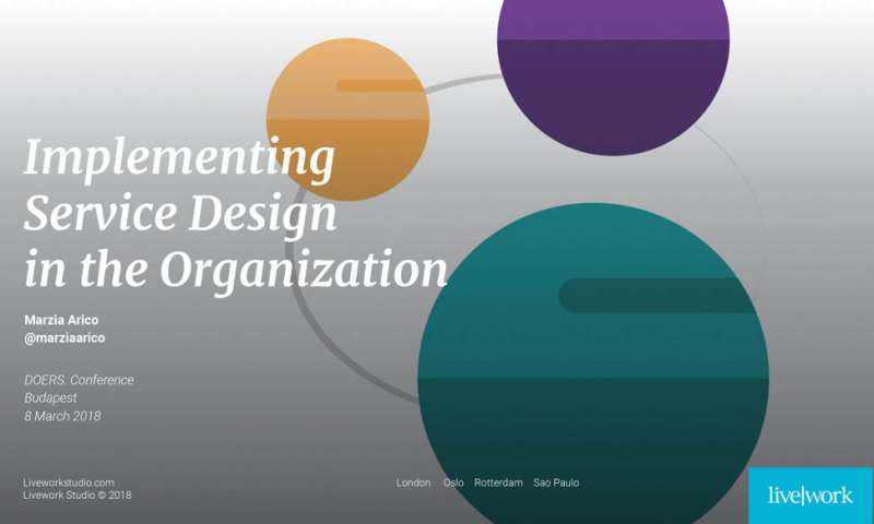 Implementing service design in the organisation