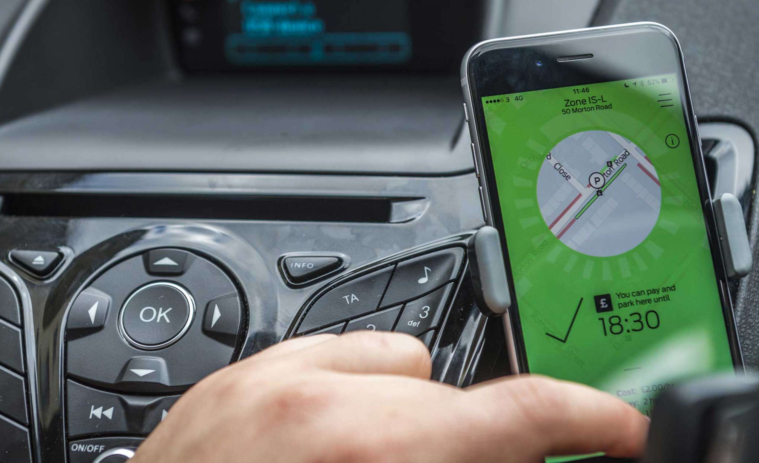 Ford: a smart parking service for London.