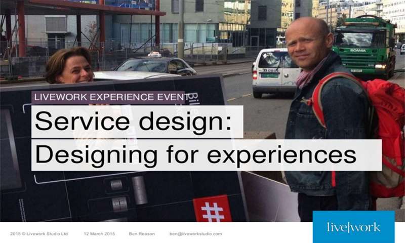 Service design: Designing for experiences
