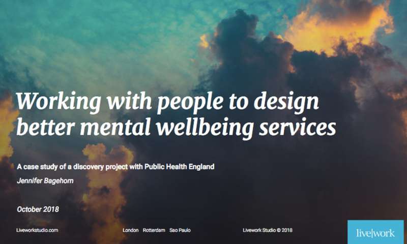 Working with people to design inclusive mental wellbeing services