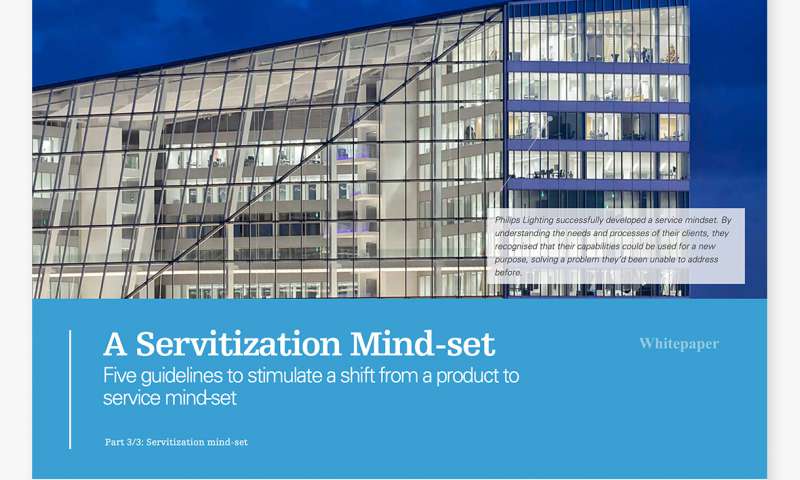 A Servitization Mindset: Five guidelines to stimulate a shift from a product to service focussed mindset