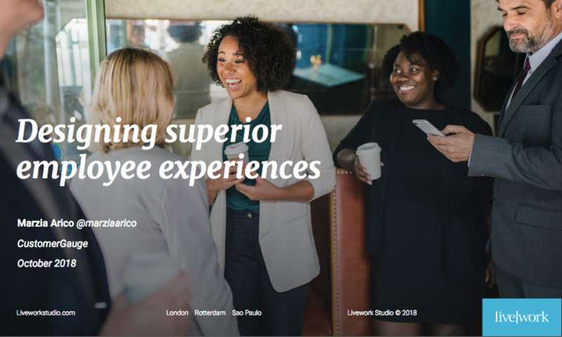 Designing superior employee experiences