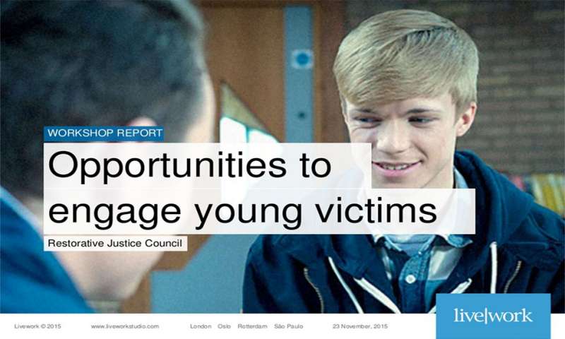 Opportunities to engage young victims